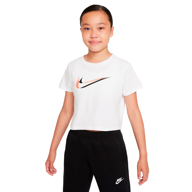 Tricou Nike G NSW SS CROP TEE / Femei / L / Alb photo 1 Tricou Nike G NSW SS CROP TEE / Femei / L / Alb photo 1