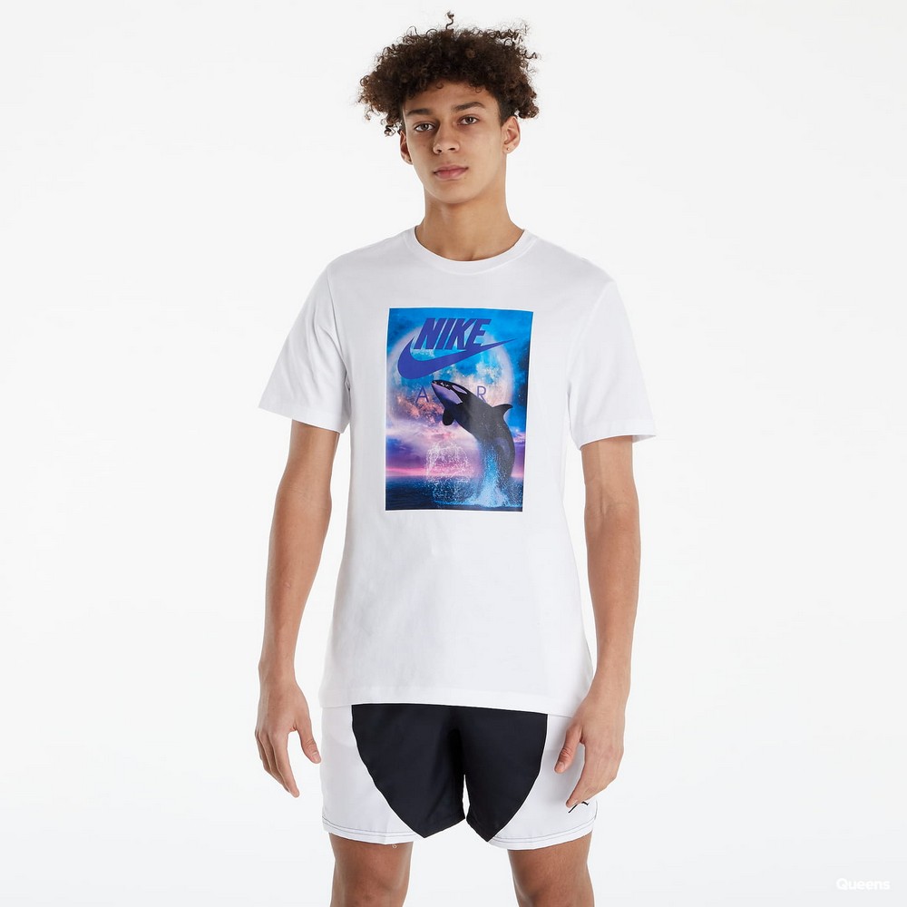 Tricou bărbătesc Nike M NSW WHALE FTRA PHOTO TEE XL Alb photo 2