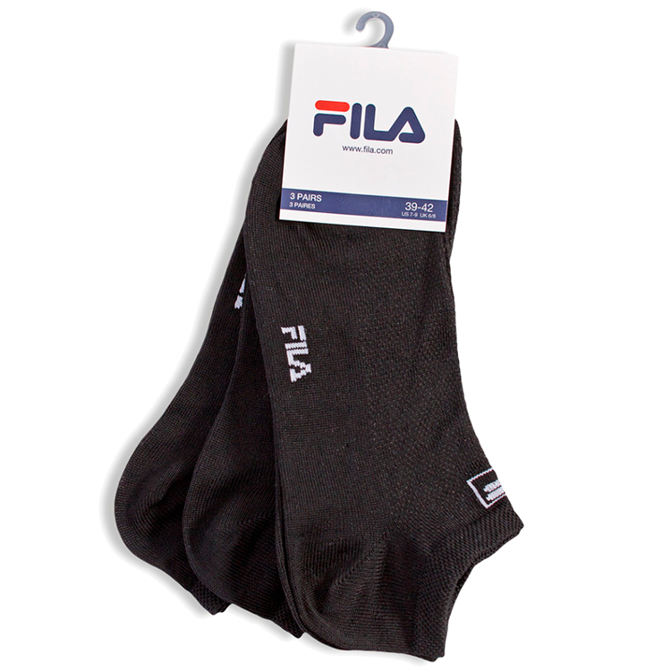 Носки Унисекс Fila UW socks 35-38 Черный photo 1