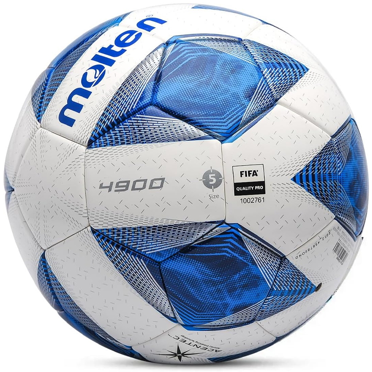 Minge fotbal Molten F5A4900 / Marimea 5 / Alb-albastru photo 3