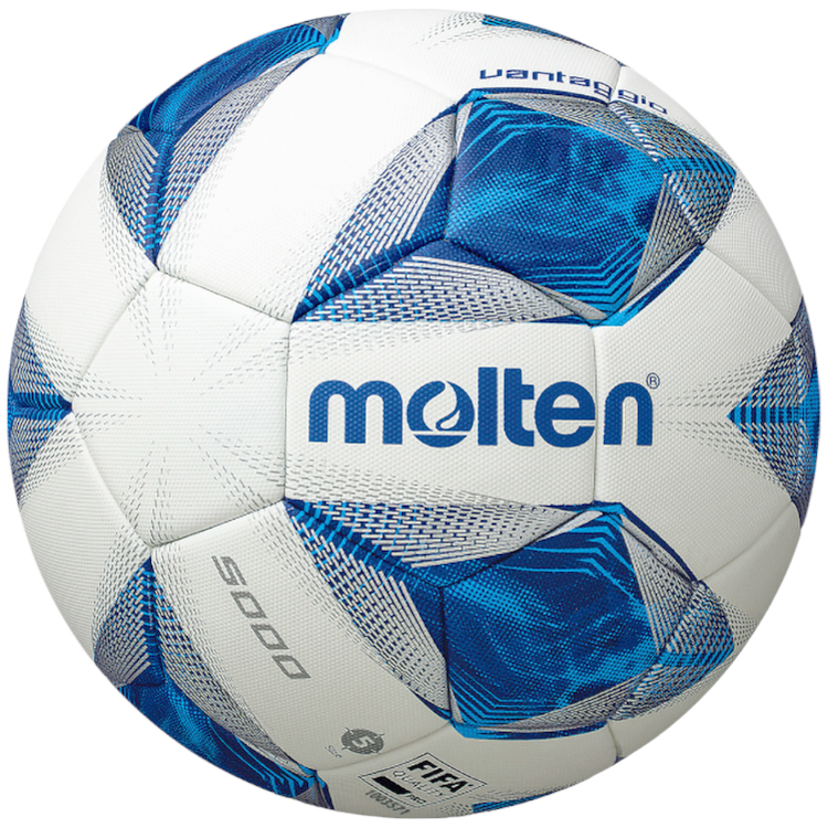 Minge fotbal Molten F5A5000 / Marimea 5 / Albastru-alb photo 1 Minge fotbal Molten F5A5000 / Marimea 5 / Albastru-alb photo 1