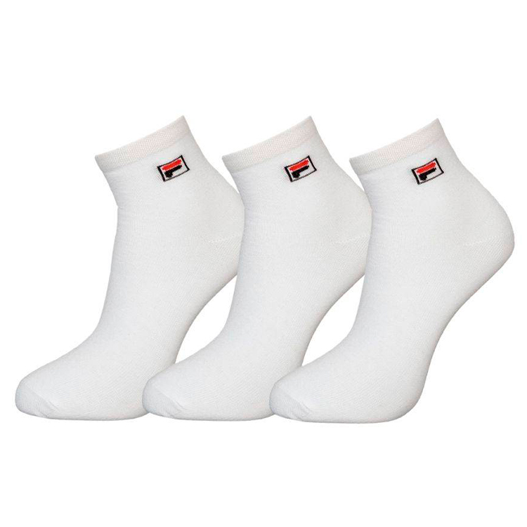 Носки Унисекс Fila QUARTER SOCKS 3 PACK 35-38 Белый photo 1