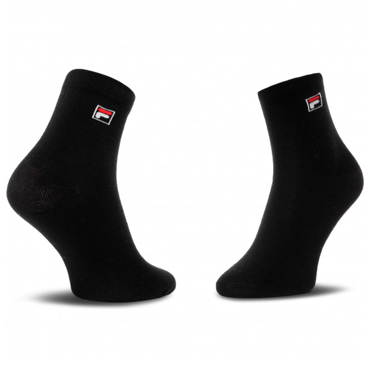 Sosete Unisex Fila QUARTER UNISEX 3 PAIRS PER PACK 35-38 Negru-alb-gri photo 5