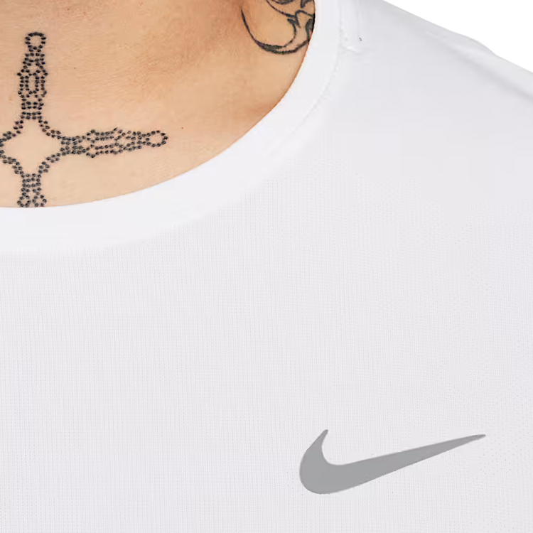 Hanorac pt bărbați Nike M NK DF UV MILER TOP LS M Alb photo 3