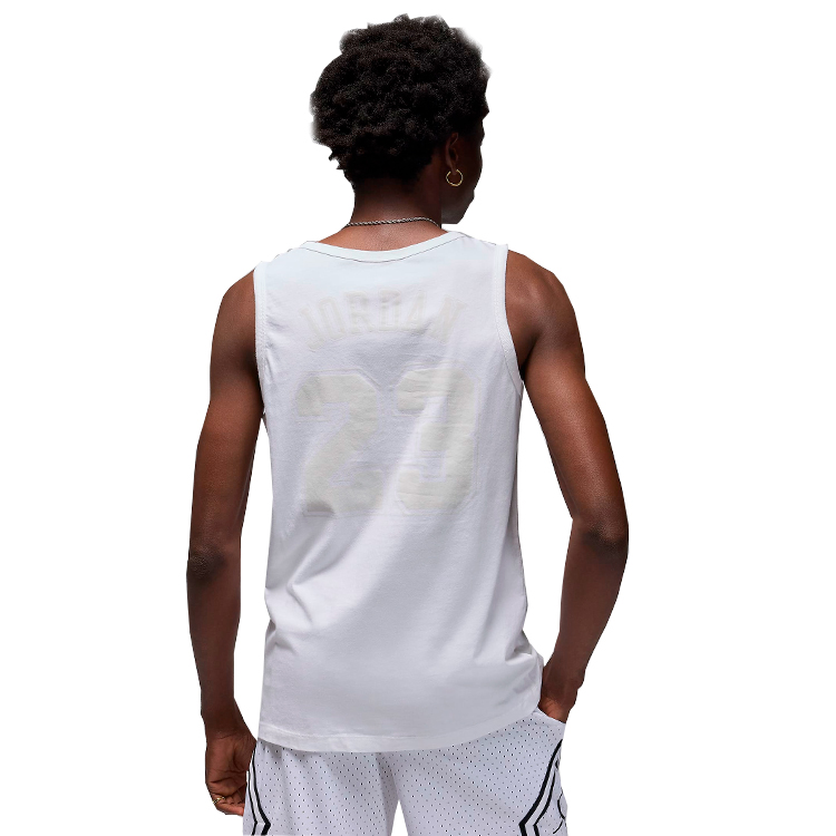 Maiou pt Barbati Nike M J FLT ESS WSH GFX TANK S Alb photo 3