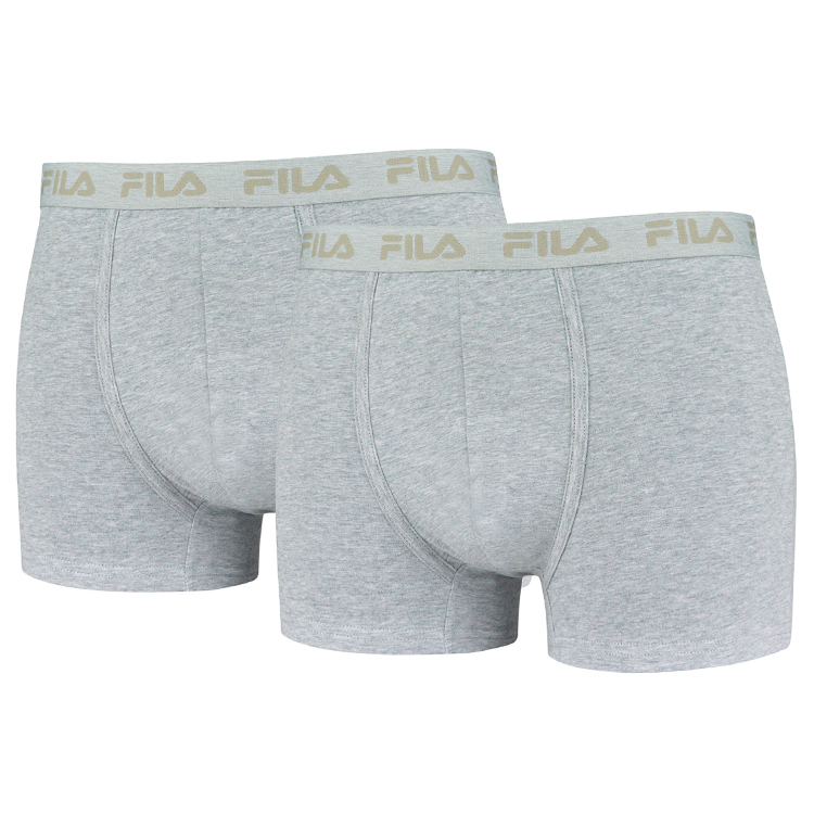 Трусы мужские боксер Fila UW MAN BOXER WITH FILA UNDERWEAR LOGO  L Серый Мужской photo 2