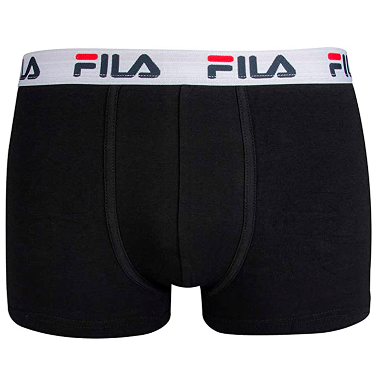 Boxeri Fila UW MAN BOXER 2 PACK ELASTIC WITH LOGO L Negru Barbati photo 2