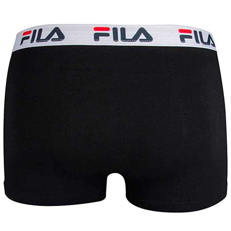 Boxeri Fila UW MAN BOXER 2 PACK ELASTIC WITH LOGO L Negru Barbati photo 3