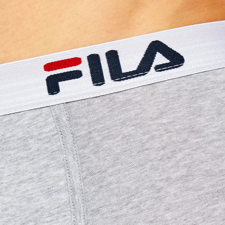 Boxeri Fila UW MAN BOXER 2 PACK ELASTIC WITH LOGO L Gri Barbati photo 3