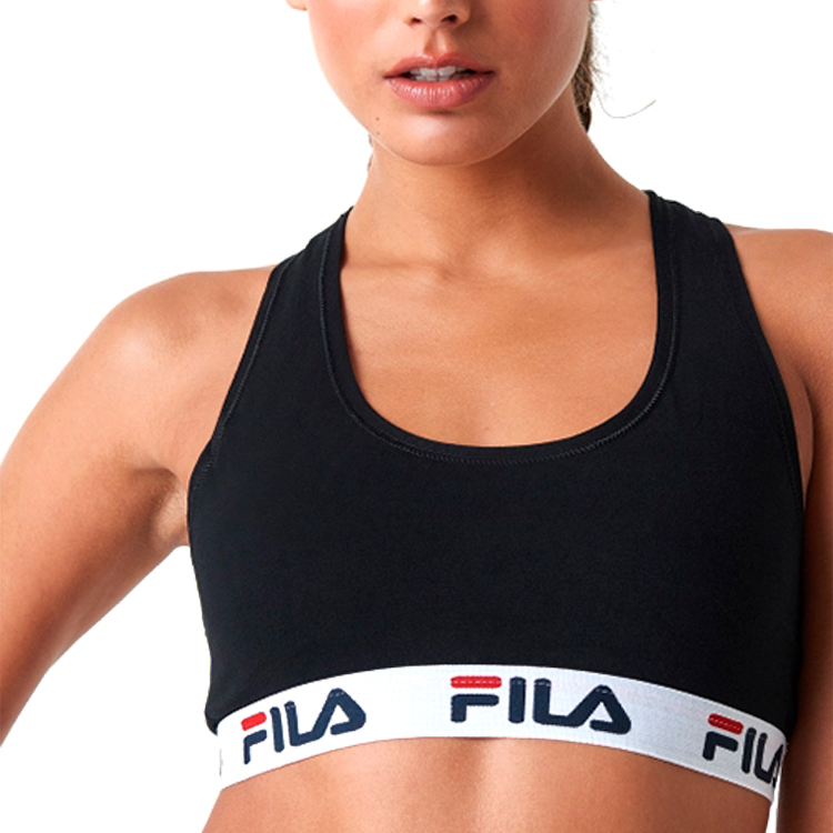 Top Fila W Bra L Negru Femei photo 4