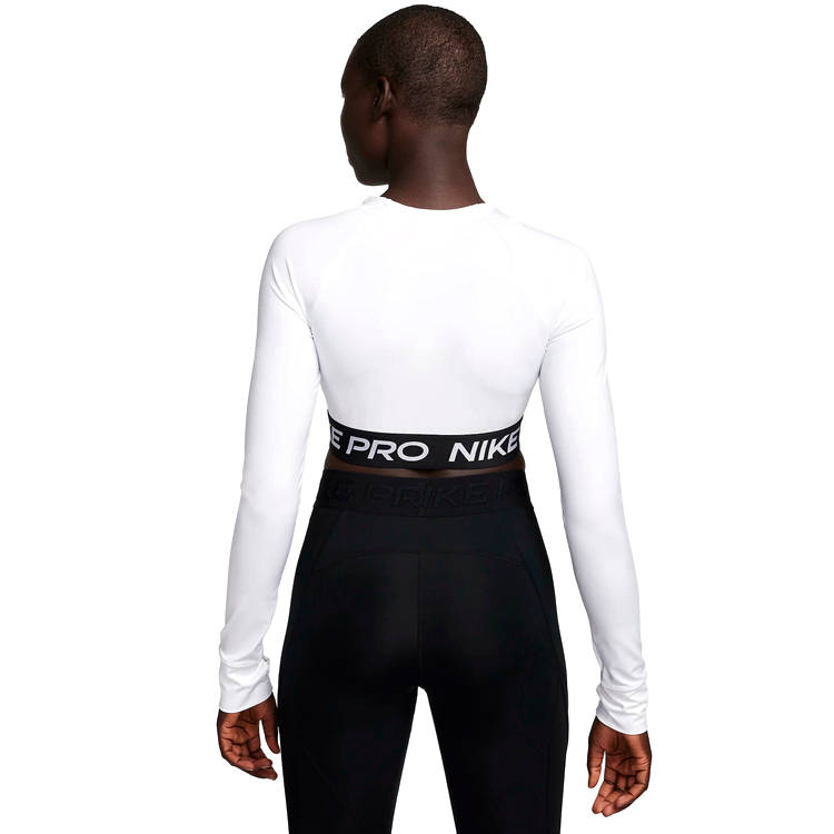 Jacheta Nike PRO DF 365 CROP LS S Alb Femei photo 2