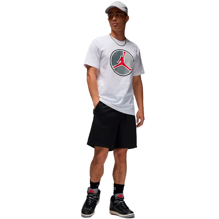 Tricou bărbătesc Nike M J JUMPMAN HBR SS CREW M Alb photo 5
