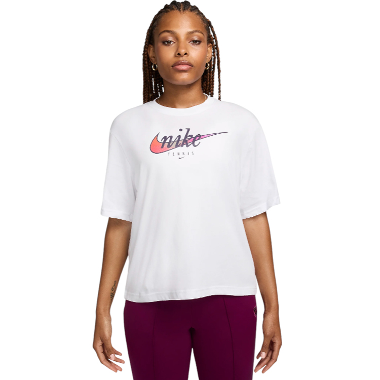 Tricou Nike W NK DF SLAM SS TEE L Alb Femei photo 5