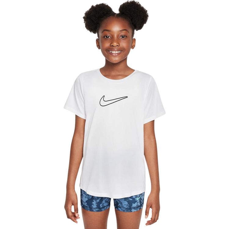 Футболка Nike G NK DF ONE STD SS TOP HBR / Женский / XS / Белый photo 1