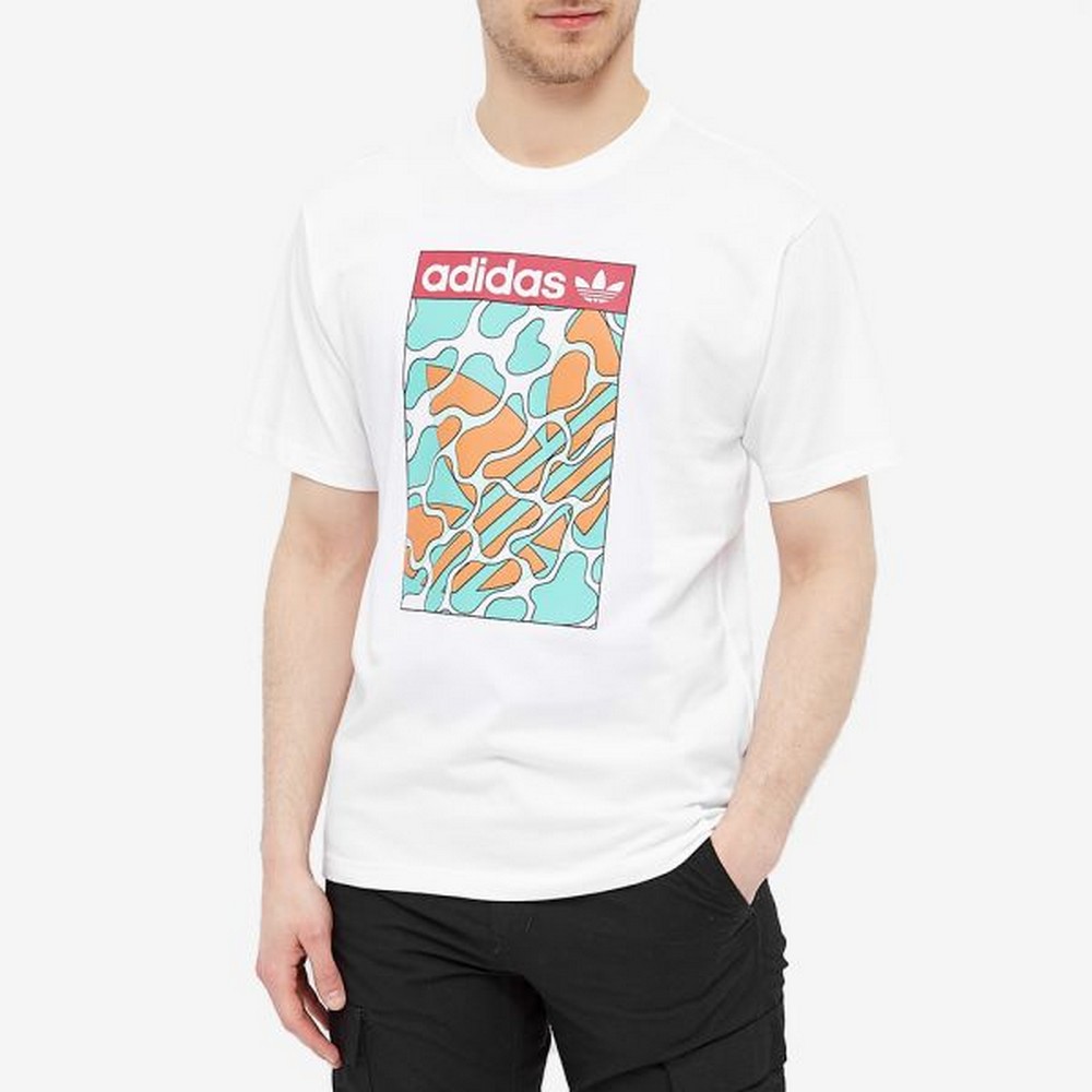 Tricou bărbătesc Adidas SUMMER TONGUE L S Alb photo 2