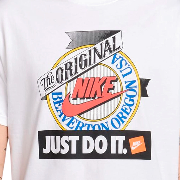 Tricou bărbătesc Nike U NSW TEE M90 TEST PRINT S Alb photo 4