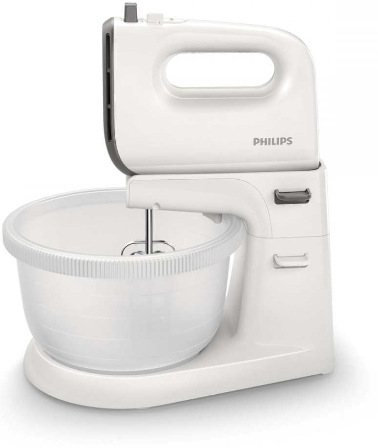 Миксер Стационарный Philips HR374500 / 5 скоростей / Белый photo 1