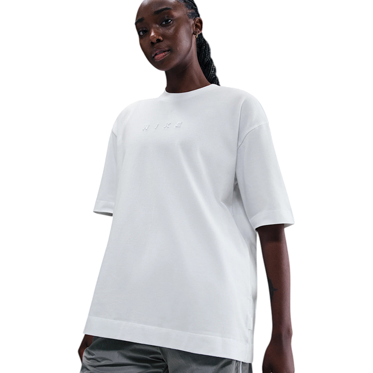 Tricou Nike W NSW LUXE SS TEE RELAX S Alb Femei photo 4