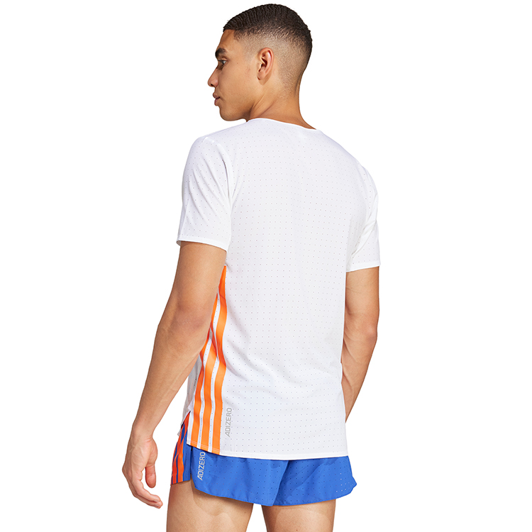 Tricou bărbătesc Adidas ADIZERO TEE M S Alb photo 3