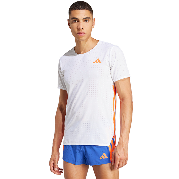 Tricou bărbătesc Adidas ADIZERO TEE M S Alb photo 4