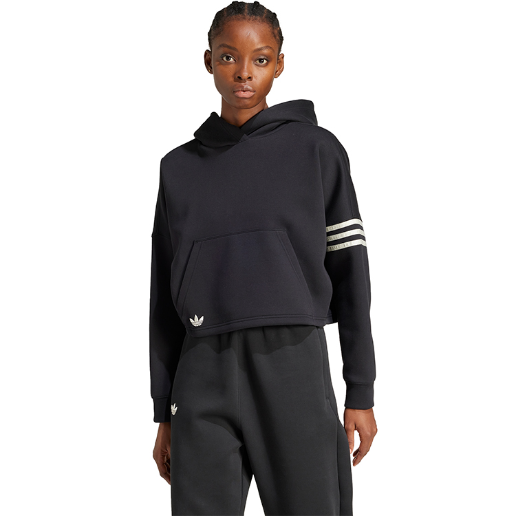 Hanorac Adidas NEUCL HOODIE XS Negru Femei photo 3
