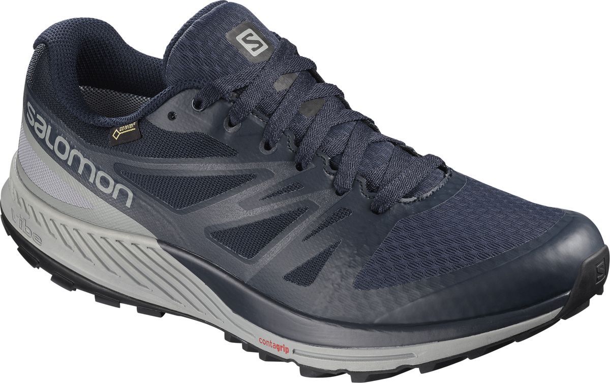 Incaltaminte Sport Salomon SENSE ESCAPE GTX NAVY BLAZE/MONUM pt Barbati / 46.5 / Negru-gri photo 2