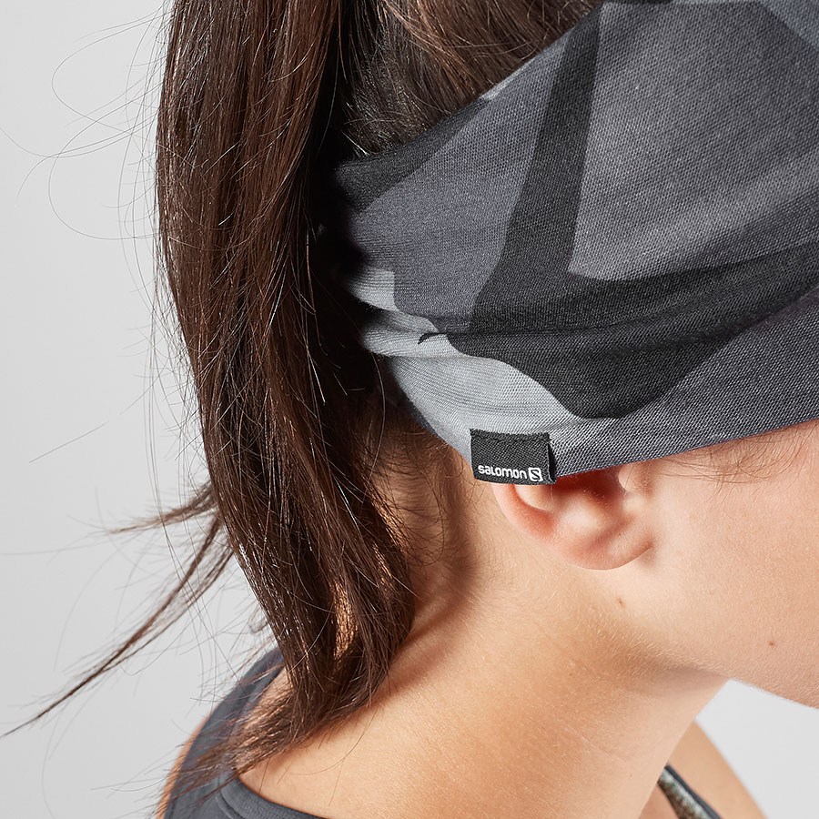 Caciula-sarf Salomon LIGHT HEADBAND OSFA Negru-gri photo 2