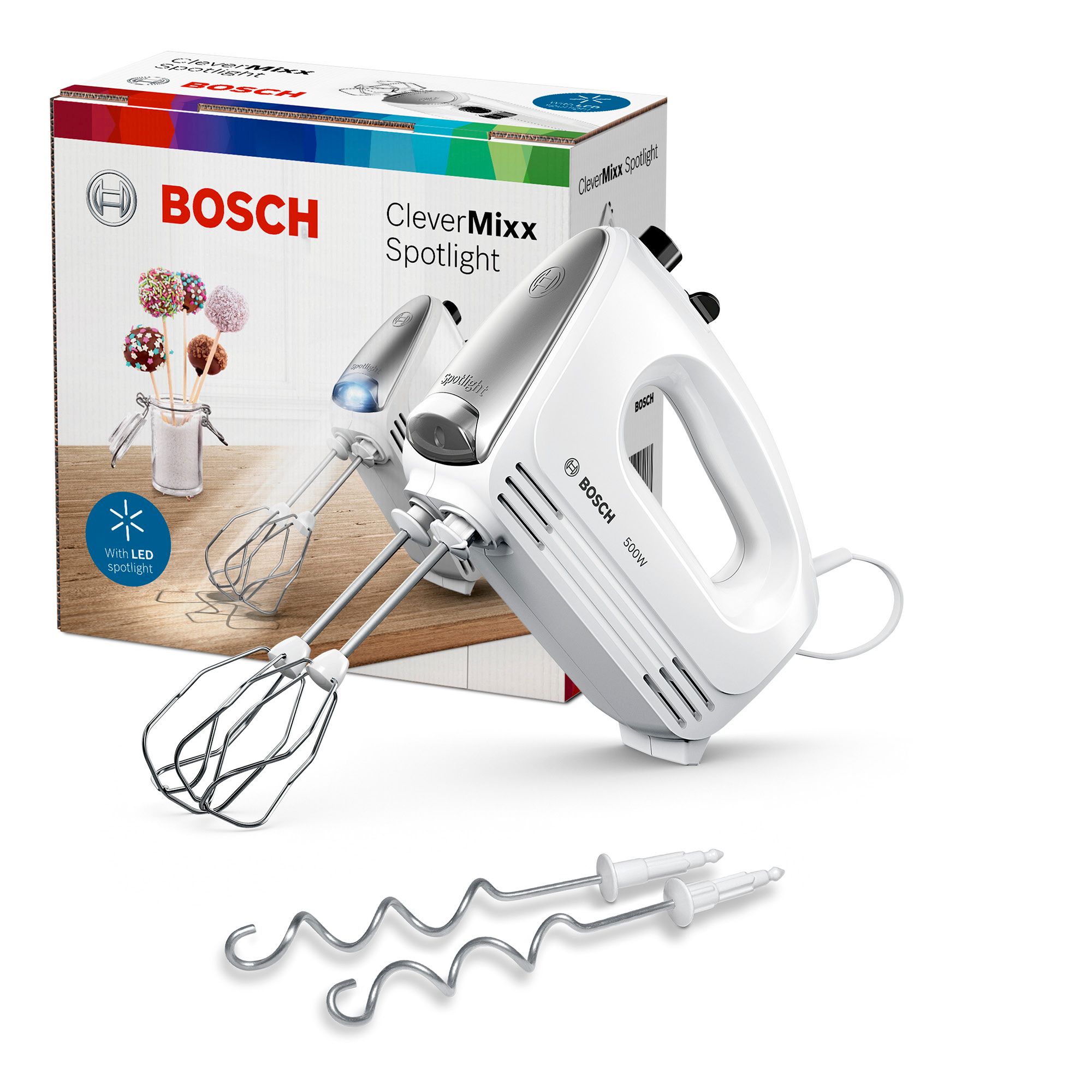 Миксер Ручной Bosch MFQ25200 / 4 скоростей / Белый photo 5