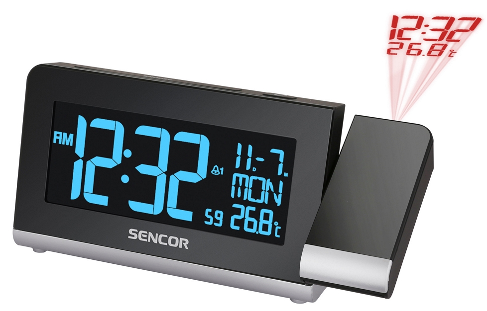 Ceas/Desteptator Sencor SDC 8200 / Negru / Mono photo 2