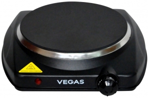 Plita de masa electrica Vegas VEC1300, 1 arzatoare, 1200 W, Negru thumbnav