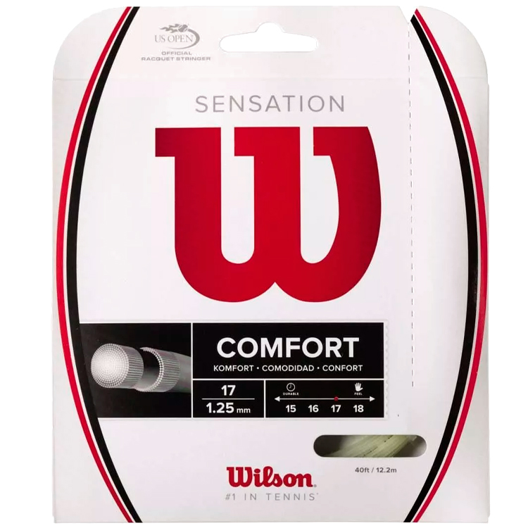 Racordaj tenis Wilson SENSATION 17 WRZ941100 Alb photo 1 Racordaj tenis Wilson SENSATION 17 WRZ941100 Alb photo 1