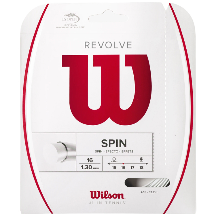 Racordaj Wilson Revolve 16 Tennis String WRZ946500 Alb photo 1 Racordaj Wilson Revolve 16 Tennis String WRZ946500 Alb photo 1