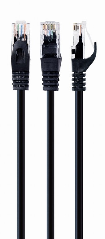 UTP Cat6 Patch cord, 0.25 m, Black photo 1