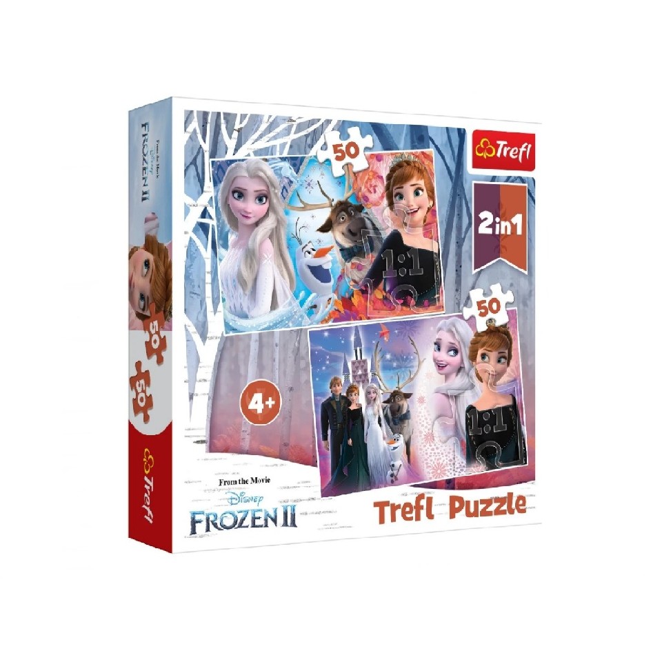 Trefl 90904 Puzzles 50+50 Frozen 2 photo 1