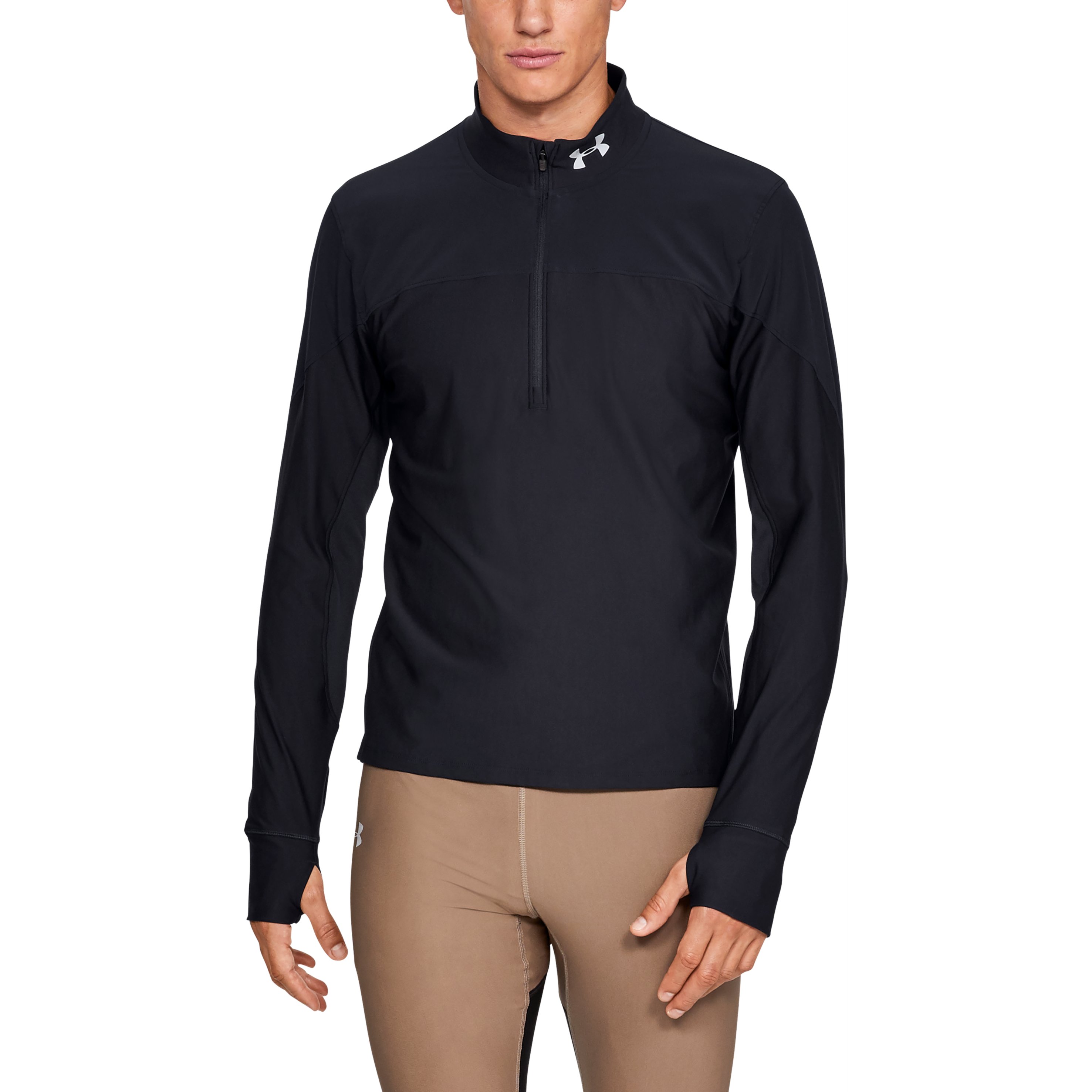 Мужская Толстовка Under Armour UA QUALIFIER HALF ZIP LG Черный photo 2