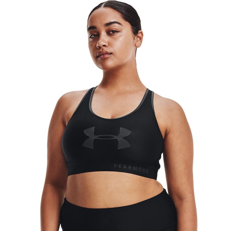 Bra sportive Under Armour MID KEYHOLE GRAPHIC / Femei / XS / Negru photo 4