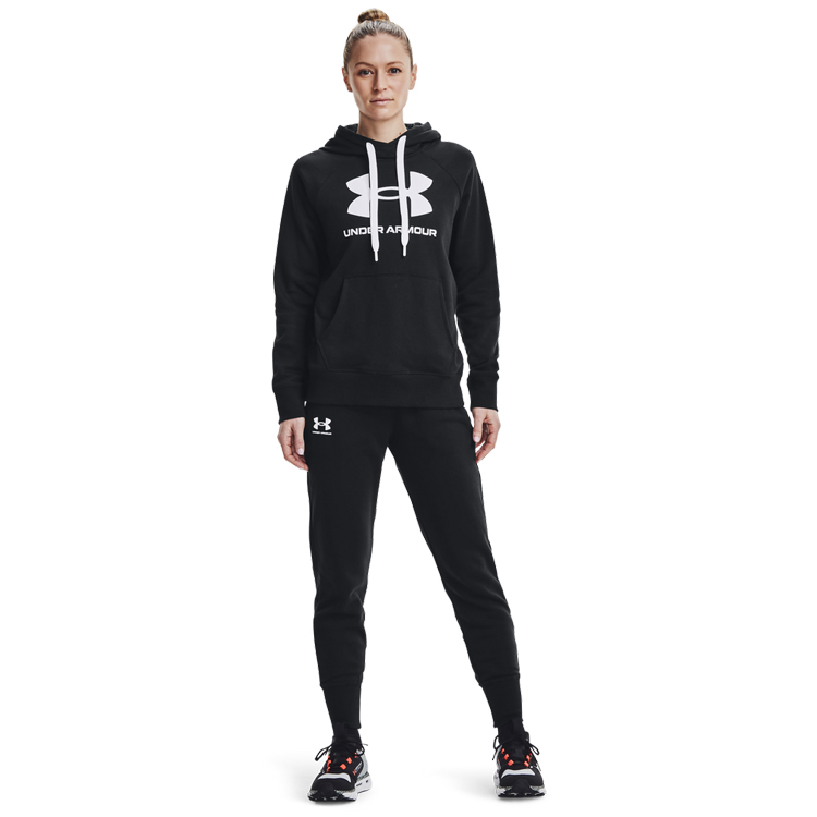 Pantaloni Under Armour Rival Fleece Joggers L Negru Femei photo 2
