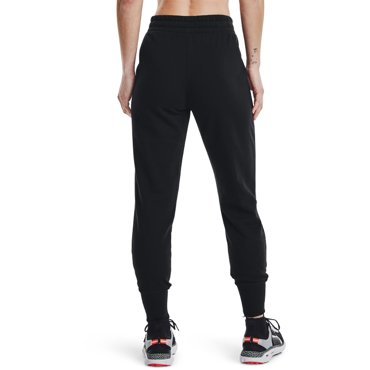 Pantaloni Under Armour Rival Fleece Joggers L Negru Femei photo 4