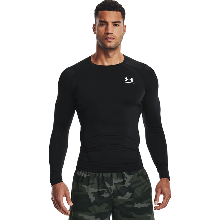 Hanorac pt bărbați Under Armour UA HG Armour Comp LS L Negru photo 5