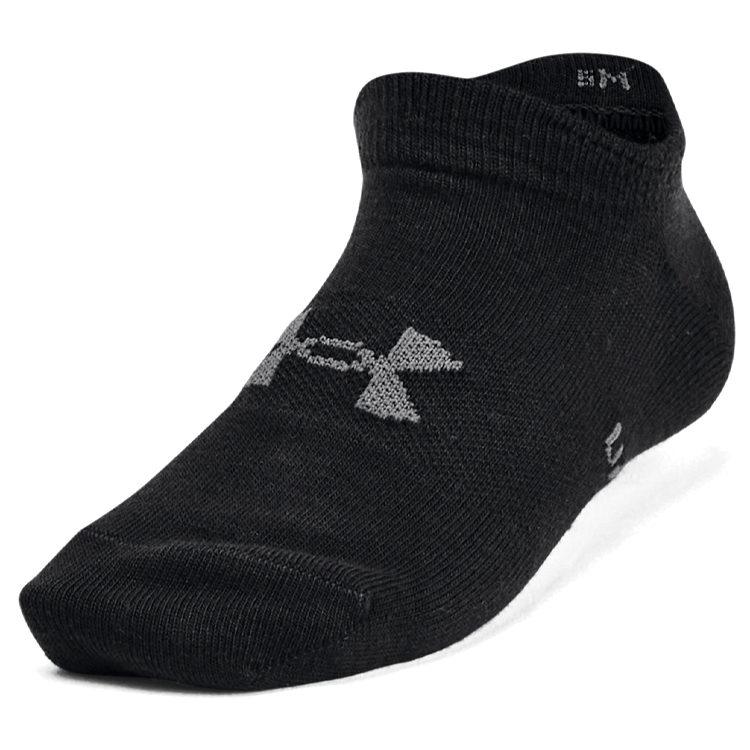 Носки Унисекс Under Armour UA Yth Essential No Show 6pk M Черный photo 2