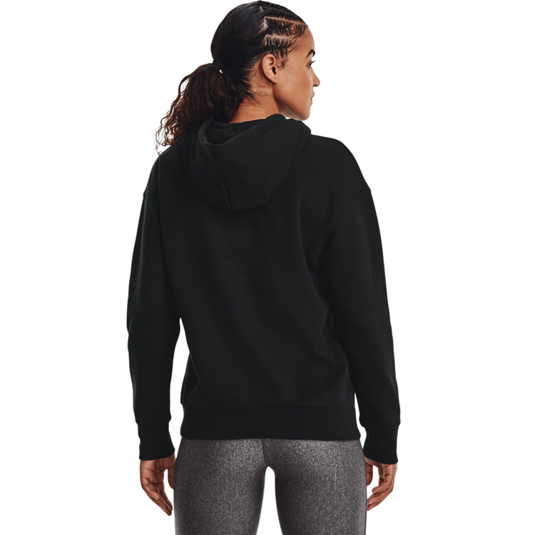 Hanorac Under Armour Essential Fleece Hoodie L Negru Femei photo 4