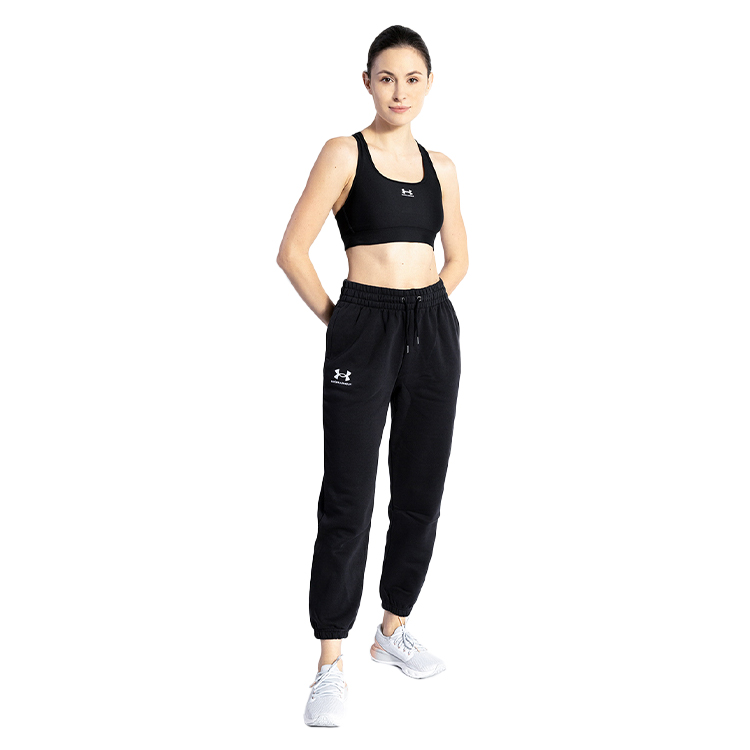 Брюки Under Armour Essential Fleece Joggers S Черный Женский photo 3