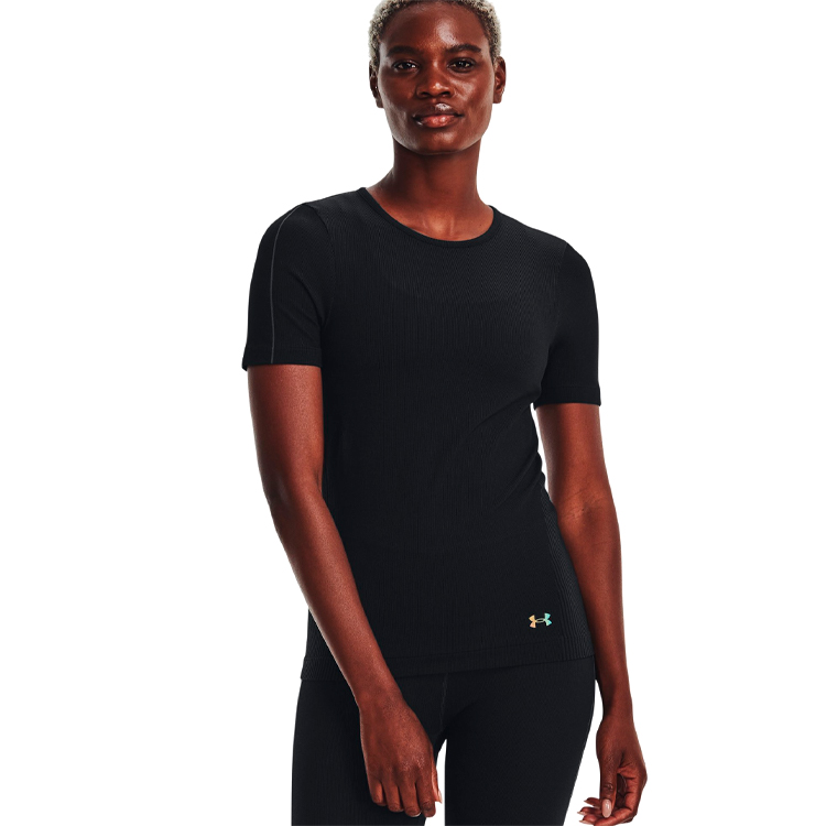 Tricou Under Armour UA W RUSH SEAMLESS SS / Femei / XS / Negru photo 2