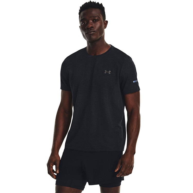 Tricou bărbătesc Under Armour UA SEAMLESS STRIDE SS L Negru photo 4