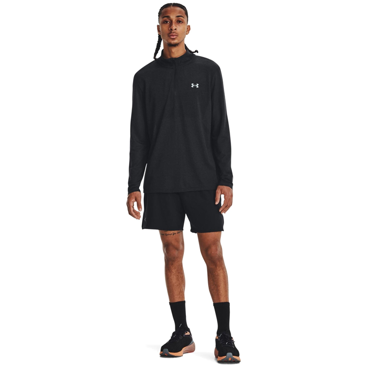 Hanorac pt bărbați Under Armour UA SEAMLESS STRIDE 1/4 ZIP L Negru photo 2