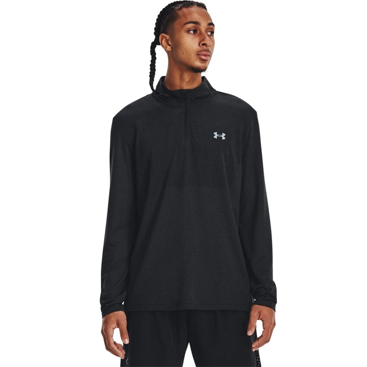 Hanorac pt bărbați Under Armour UA SEAMLESS STRIDE 1/4 ZIP L Negru photo 3