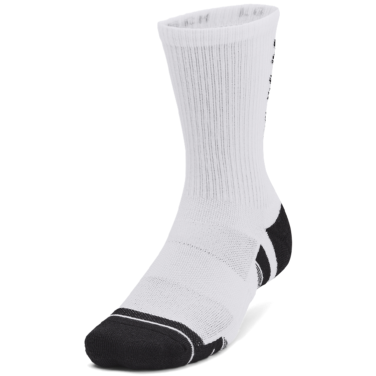 Носки Унисекс Under Armour UA Perf Tech Nov 3pk Crew L Белый photo 2