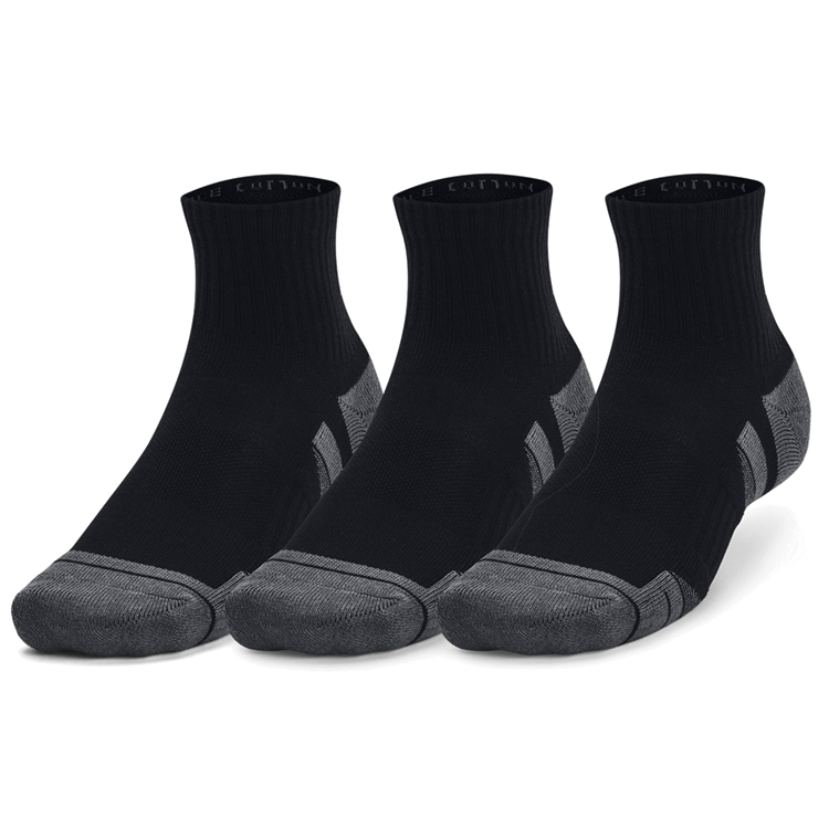 Носки Унисекс Under Armour UA Performance Cotton 3p Qtr L Черный photo 1