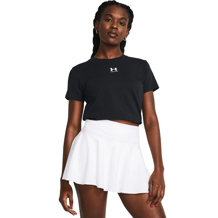 Футболка Under Armour UA Rival Core SS L Черный Женский photo 3
