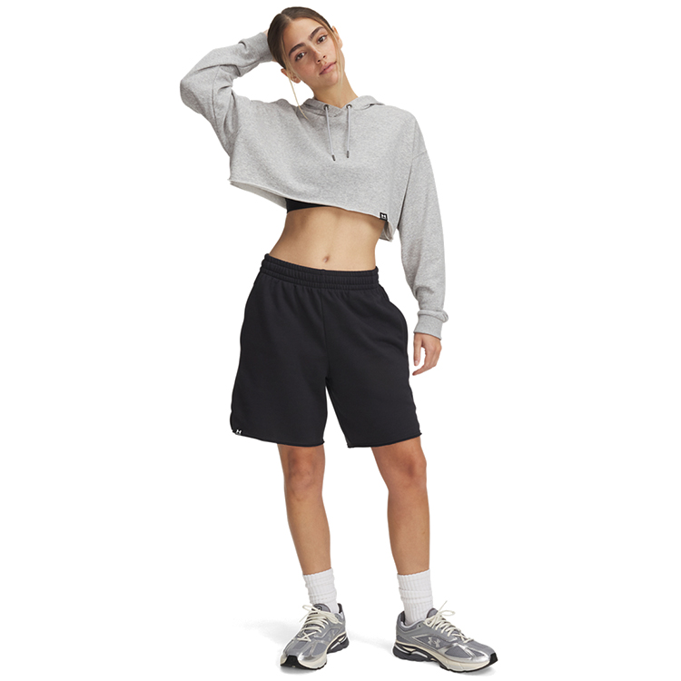Sorti Under Armour UA Icon Terry Long Short L Negru Femei photo 4